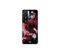 Coque Pour Vivo Y76 5G demon slayer tanjiro nezuko attaque combat