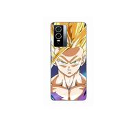 Coque Pour Vivo Y76 5G Dragon ball z sangoku Cheveux blonds