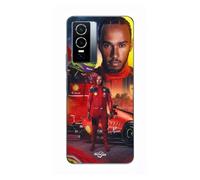 Coque Pour Vivo Y76 5G Lewis Hamilton Scuderia Ferrari F1 officiel Maniacase
