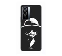 Coque Pour Vivo Y76 5g Monkey D. Luffy Black And White