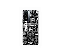 Coque Pour Vivo Y76 5G Nike air logo Download Nike Graffiti Noir et blanc