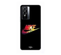 Coque Pour Vivo Y76 5g Nike Logo Coloré Front Noir