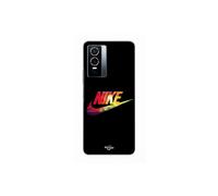 Coque Pour Vivo Y76 5G nike logo coloré front noir Maniacase