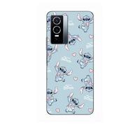 Coque Pour Vivo Y76 5g Stitch Love Coeur Rose