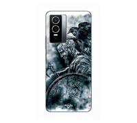 Coque Pour Vivo Y76 5g Vikings Ragnar Lothbrok Bouclier Corbeau