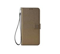 Coque pour Vodafone Smart V22 Etui Protection Housse Premium en Cuir PU, Pochette Flip Case Compatible avec Book Marron