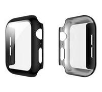 Coque pour Watch 40mm Protection Intégrale avec Verre Trempé Avizar Noir transparent G