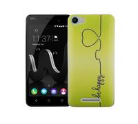 Coque Pour Wiko Jerry Be Happy Verte Sac Cover Motif Slim TPU Case Bumper