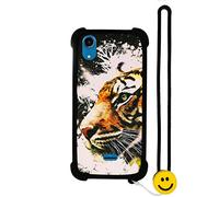 Coque pour WIKO Rainbow Lite 4G Coque Silicone Border + PC Hard Stand Housse Étui Case Coverr LH