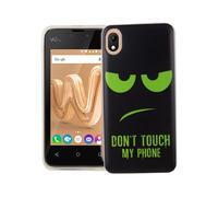 Coque Pour Wiko Sunny Max Dont Touch Verte Sac Case Cover Motif TPU Étuis