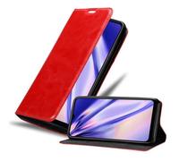 cadorabo Coque Compatible avec Wiko VIEW4 en Rouge DE Pomme - Housse Protection avec Fermoire Magnétique, Stand Horizontal et Fente Carte - Portefeuille Etui Poche Folio Case Cover