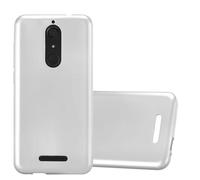 cadorabo Coque pour WIKO View en Metallic Argent - Housse Protection Souple en Silicone TPU avec Anti-Choc et Anti-Rayures - Ultra Slim Fin Gel Case Cover Bumper