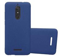 cadorabo Coque pour WIKO View en Frost Bleu FONCÉ - Housse Protection Souple en Silicone TPU avec Anti-Choc et Anti-Rayures - Ultra Slim Fin Gel Case Cover Bumper