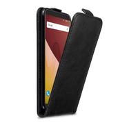 cadorabo Coque pour WIKO View Prime en Noir Nuit - Housse Protection en Style Flip avec Fermoire Magnétique - Etui Poche Folio Case Cover