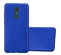 cadorabo Coque pour WIKO View XL en Metallic Bleu - Housse Protection Souple en Silicone TPU avec Anti-Choc et Anti-Rayures - Ultra Slim Fin Gel Case Cover Bumper