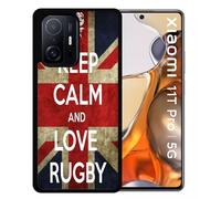 Coque Pour Xiaomi 11t Pro 5g - Rugby England - Silicone - Noir