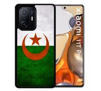 Coque Pour Xiaomi 11t Pro - Drapeau Algérie - Silicone - Noir