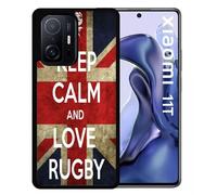 Coque Pour Xiaomi 11t - Rugby England - Silicone - Noir