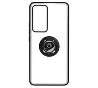 Coque et étui téléphone mobile Avizar Coque Xiaomi 12T et 12T Pro avec Bague de Maintien Dos Givré Anti-Traces Compatible Support Magnétique - Noir