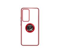 Coque pour Xiaomi 12T et 12T Pro Bague Compatible Support Magnétique Rouge
