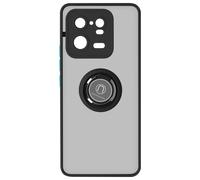 Coque pour Xiaomi 13 Pro Bi-matière Bague Métallique Support Vidéo Ringip Noir