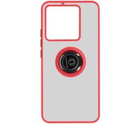 Coque pour Xiaomi 13T et 13T Pro Bague Métallique Support Vidéo Ringrip Rouge