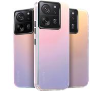 Coque Pour Xiaomi 13t / Xiaomi 13t Pro (6.67""), Translucide Mat Changement De Couleur Etui [Unique Et Jolie], Housse Avec Glitter Hard Pc Arrière Et Silicone Bumper Antichoc, Irisé