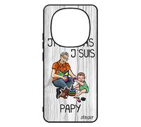 Coque Pour Xiaomi 14 Pro+ Plus 5g /Redmi Note 14 Pro Silicone J'peux Pas J'suis Papy Humour Je Housse Naissance Garcon Jpeux Drole Noir