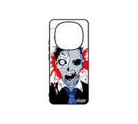 Coque pour Xiaomi 14 Pro+ Plus 5G /Redmi Note 14 pro silicone zombie fin du monde squelette noir homme halloween epouvante made in France