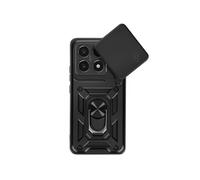 Coque pour Xiaomi 14T Bague Support Cache Caméra Coulissant Noir