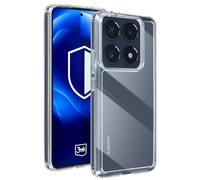 Coque pour Xiaomi 14T Pro Antichoc avec bords surélevés Transparent