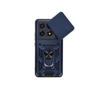 Coque pour Xiaomi 14T Pro Bague Support Cache Caméra Coulissant Bleu nuit
