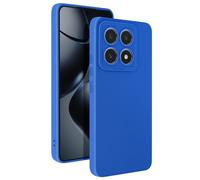 Coque pour Xiaomi 14T Pro Silicone Mat Bloc Caméra Protégé Bleu