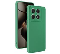 Coque pour Xiaomi 14T Pro Silicone Mat Bloc Caméra Protégé Vert