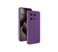 Coque pour Xiaomi 14T Silicone Mat Bloc Caméra Protégé Violet