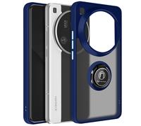 Coque pour Xiaomi 15 Ultra Bague Magnétique Dos Translucide Bleu nuit