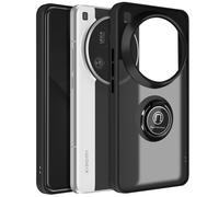 Coque pour Xiaomi 15 Ultra Bague Magnétique Dos Translucide Noir