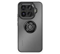Coque pour Xiaomi 15T Pro avec Anneau Magnétique Rotatif et Finition Givrée Noir