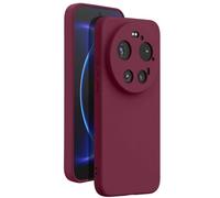 Coque pour Xiaomi 17 Ultra Soft-Touch en Silicone Série Fast Cover Bordeaux