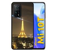 Coque Pour Xiaomi Mi 10t 5g - Tour Eiffel - Silicone - Noir