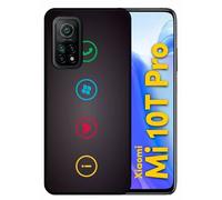 Coque Pour Xiaomi Mi 10t Pro 5g - Rebus I Love Windows And Phone - Silicone - Noir