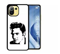 Coque Pour Xiaomi Mi 11 Lite 5g - Portrait Elvis Presley - Silicone - Noir