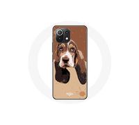 Coque pour Xiaomi Mi 11 Lite Basset Hound chien visage