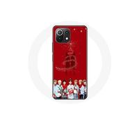 Coque pour Xiaomi Mi 11 Lite BTS Bangtan Garçons Fond Rouge Cadeau de Noël 2023