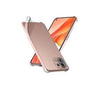 Coque pour Xiaomi Mi 11 Lite, Mi 11 Lite 5G, NE Gel Silicone Coins Rebords Renforcés Antichoc, Transparent