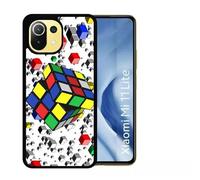Coque Pour Xiaomi Mi 11 Lite - Rubik's Cube 3d - Silicone - Noir