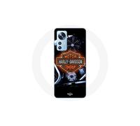 Coque pour Xiaomi Mi 12 / 12X - Harley Davidson - Silicone Noir - Souple - Mixte - Adulte