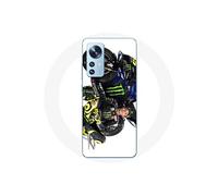 Coque pour Xiaomi Mi 12 / 12X Valentino Rossi Pilote de vitesse fond blanc