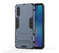 Coque pour Xiaomi Mi 9, CHcase 2 en 1 Armour Style Robuste Hybrides Double Couche Armure Defender TPU + PC Hard Coques Case Cover avec Kickstand Support pour Xiaomi Mi 9 -Black Plus Gray