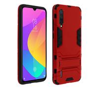 Coque pour Xiaomi Mi 9 Lite Protection Hybride Antichoc Support Vidéo Rouge
